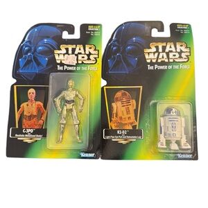 Star Wars Power of the Force C-3P0 and R2-D2 Action Figures Set